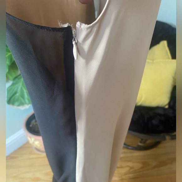 All Saints Afia Dress Black Nude Twist Size 4 - Picture 5 of 12